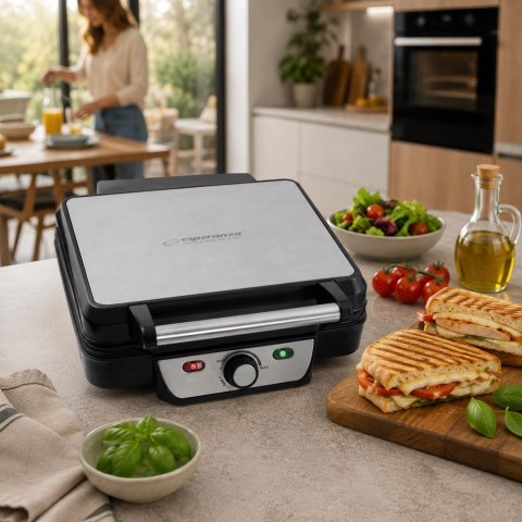 Grill elektryczny Esperanza Provolone EKG007 (stołowy-zamknięty; 1800W; kolor inox)