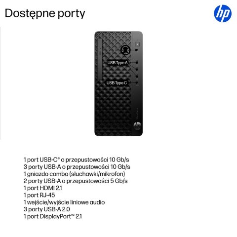 HP ProDesk 4 Tower G1i Desktop AI PC Ultra 5 225 16GB DDR5 SSD512 Arc 130T W11Pro 3Y OnSite