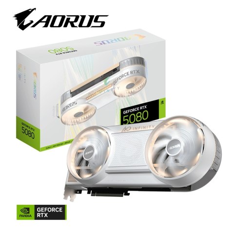 Karta graficzna Gigabyte AORUS GeForce RTX 5080 Infinity Wood 16GB GDDR7 DLSS4