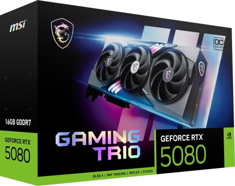 Karta graficzna MSI GeForce RTX 5080 16GB GAMING TRIO OC GDDR7