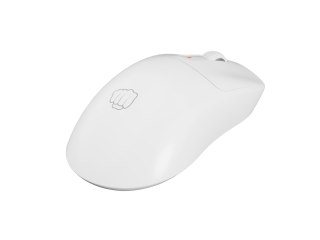 Mysz dla graczy Fury Tanto T4 12000DPI RGB biała gamingowa bezprzewodowa