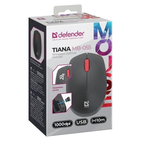 DEFENDER MYSZ BEZPRZEWODOWA TIANA MB-055 RF SILENT 1000dpi 3P