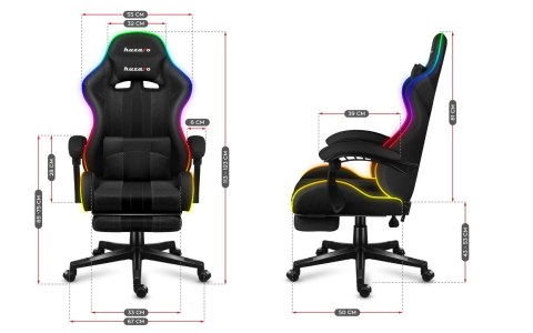Fotel gamingowy Huzaro Force 4.7 RGB Mesh (OUTLET)