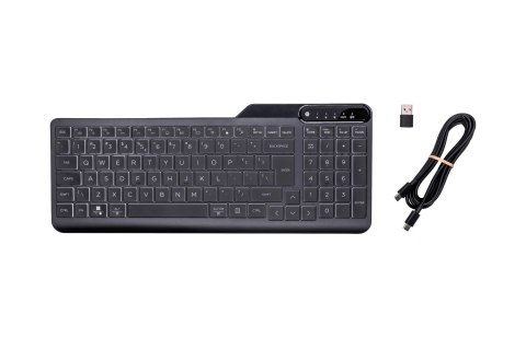 Klawiatura HP 400 Backlit Wired Keyboard przewodowa czarna 7N7C0AA