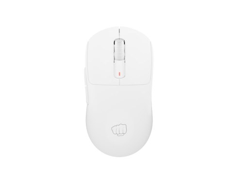 Mysz dla graczy Fury Tanto T4 12000DPI RGB biała gamingowa bezprzewodowa