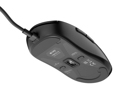 Mysz dla graczy Fury Tanto T4 12000DPI RGB czarna gamingowa przewodowa