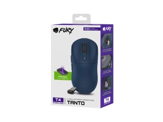 Mysz dla graczy Fury Tanto T4 12000DPI RGB granatowa gamingowa bezprzewodowa
