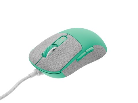Mysz dla graczy Fury Tanto T4 12000DPI RGB miętowa gamingowa przewodowa