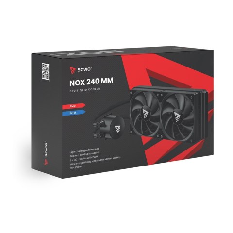 SAVIO CHŁODZENIE WODNE CPU 240 MM NOX