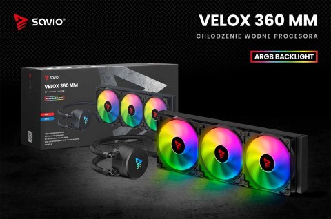 SAVIO CHŁODZENIE WODNE CPU ARGB 360MM VELOX