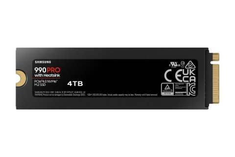 Dysk SSD Samsung PCIE G4 M.2 NVME 4TB W/HS/990 PRO