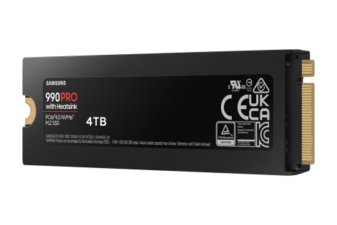 Dysk SSD Samsung PCIE G4 M.2 NVME 4TB W/HS/990 PRO