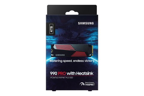 Dysk SSD Samsung PCIE G4 M.2 NVME 4TB W/HS/990 PRO