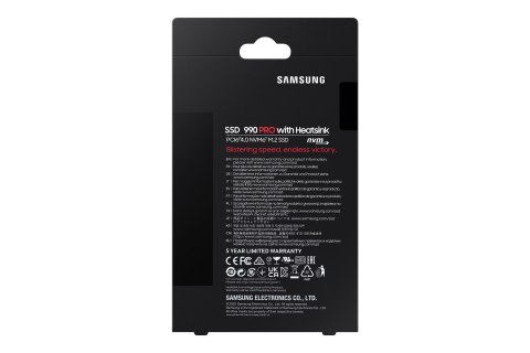 Dysk SSD Samsung PCIE G4 M.2 NVME 4TB W/HS/990 PRO