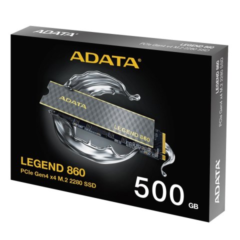 Adata Dysk SSD LEGEND 860 500G PCIe 4x4 5000/3000 MB/s M.2 (OUTLET)