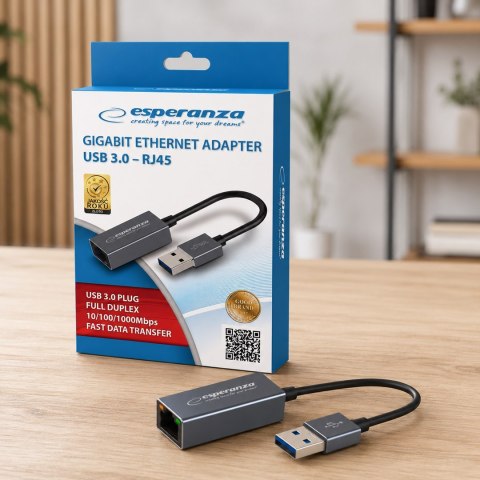 ESPERANZA GIGABIT ETHERNET 1000 MBPS ADAPTER USB 3.0-RJ45 ENA101