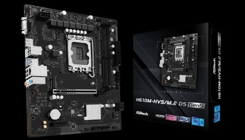 Płyta główna Asrock H610M-HVS/M.2 D5 GEN5