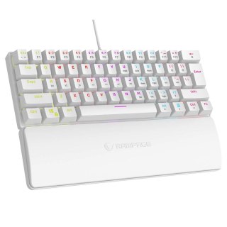RAMPAGE KLAWIATURA MECHANICZNA PLOWER K60 WHITE BL