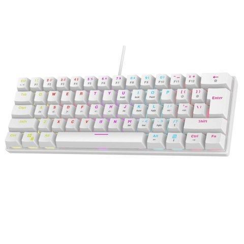 RAMPAGE KLAWIATURA MECHANICZNA PLOWER K60 WHITE BL