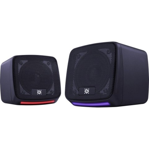 DEFENDER GŁOŚNIKI PC J3 2.0 6W LED USB CZARNE 65963