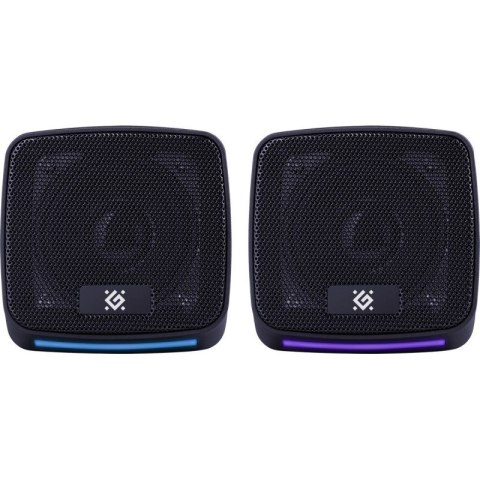 DEFENDER GŁOŚNIKI PC J3 2.0 6W LED USB CZARNE 65963