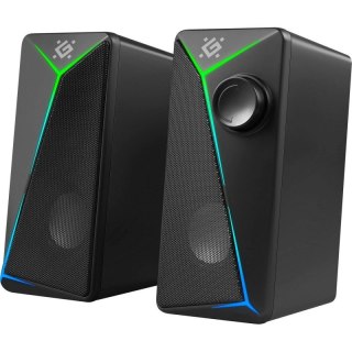DEFENDER GLOSNIKI PC J5 2.0 6W LED USB CZARNE 65965