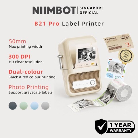 Drukarka Etykiet Nimbot B21 PRO biały