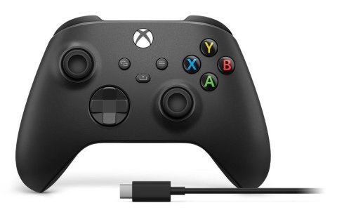 Kontroler bezprzewodowy MICROSOFT Xbox Serie Black+USB-C (OUTLET)