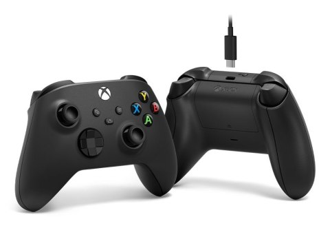 Kontroler bezprzewodowy MICROSOFT Xbox Serie Black+USB-C (OUTLET)