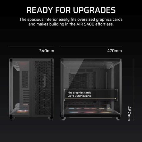 Obudowa Corsair AIR 5400 RS-R ARGB Tempered Glass Mid-Tower, Black