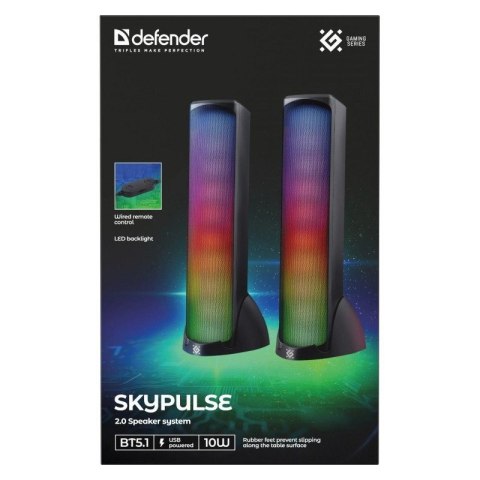 DEFENDER GŁOŚNIKI KOMPUTEROWE SKYPULSE 2.0 BLUETOOTH 5.1 60W RGB 65097
