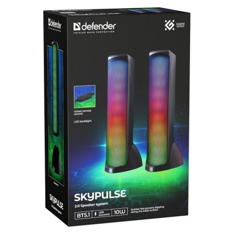DEFENDER GŁOŚNIKI KOMPUTEROWE SKYPULSE 2.0 BLUETOOTH 5.1 60W RGB 65097