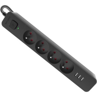 DEFENDER LISTWA ZASILAJĄCA SFS 135 4 GNIAZDA + 3XUSB 5M CZARNA 99458