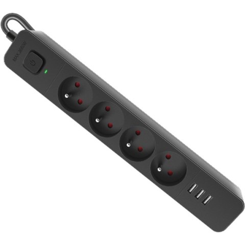 DEFENDER LISTWA ZASILAJĄCA SFS 135 4 GNIAZDA + 3XUSB 5M CZARNA 99458