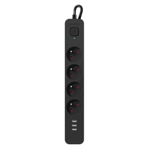 DEFENDER LISTWA ZASILAJĄCA SFS 135 4 GNIAZDA + 3XUSB 5M CZARNA 99458