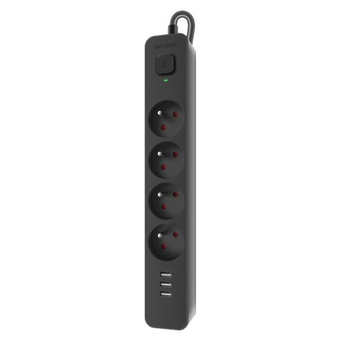 DEFENDER LISTWA ZASILAJĄCA SFS 135 4 GNIAZDA + 3XUSB 5M CZARNA 99458