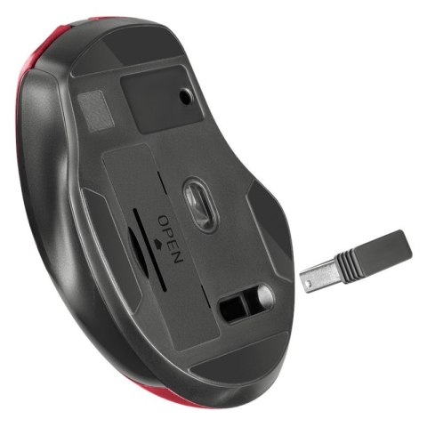 DEFENDER MYSZ BEZPRZEWODOWA PRIME MB-053 RF SILENT CLICK CZERWONA 52052