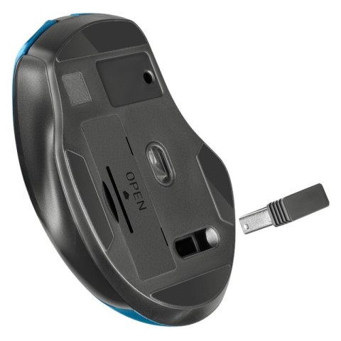 DEFENDER MYSZ BEZPRZEWODOWA PRIME MB-053 RF SILENT CLICK TURKUSOWA 52054