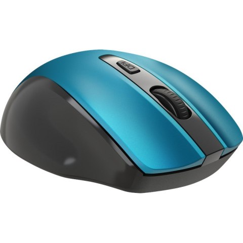DEFENDER MYSZ BEZPRZEWODOWA PRIME MB-053 RF SILENT CLICK TURKUSOWA 52054