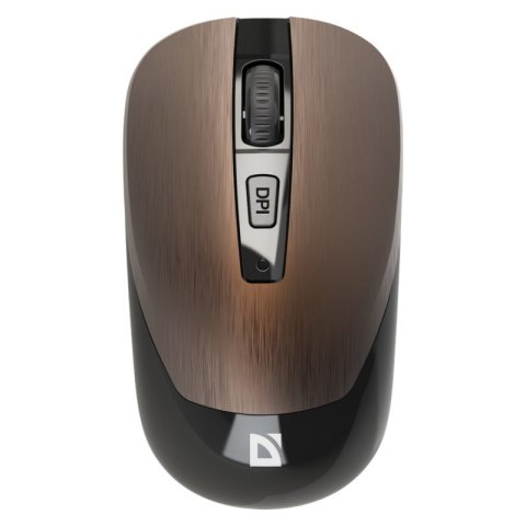 DEFENDER MYSZ BEZPRZEWODOWA WAVE MM-995 RF SILENT CLICK BRĄZOWA 52992