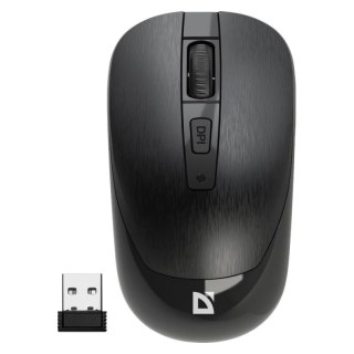 DEFENDER MYSZ BEZPRZEWODOWA WAVE MM-995 RF SILENT CLICK CZARNA 52995