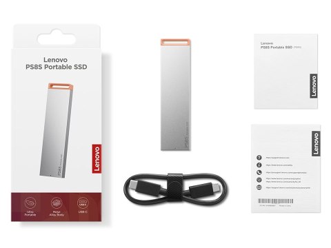 Dysk zewnętrzny SSD LENOVO PS8S 2TB USB 3.2 Gen 2 Grey (4XB1T88413)