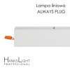 Lampa LED HanksLight,white,liniowa,alu,zwiesz,wtyczka-opcja łączenia,1200mm,down36W,4000K
